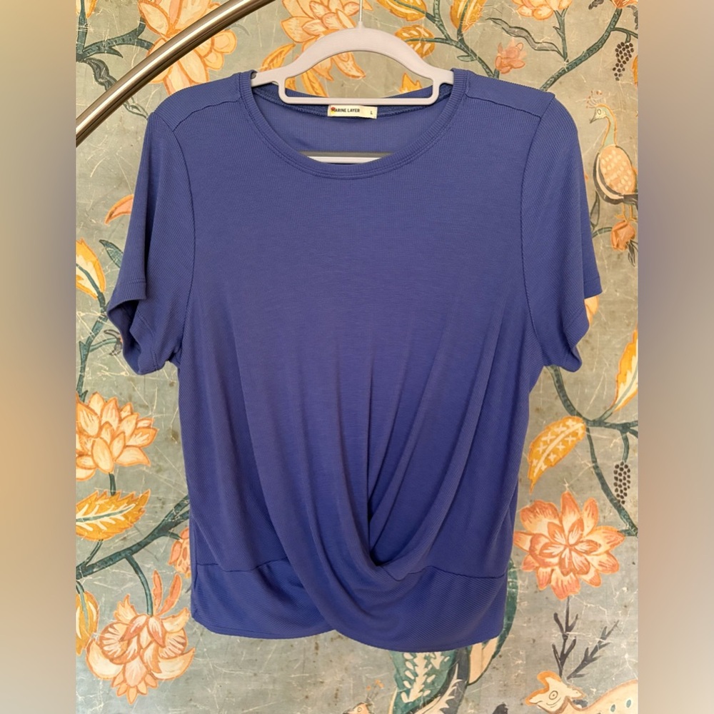Marine Layer Blue Short Sleeve Tee
